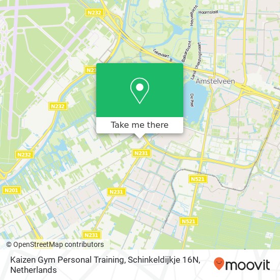 Kaizen Gym Personal Training, Schinkeldijkje 16N kaart