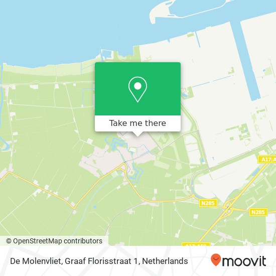 De Molenvliet, Graaf Florisstraat 1 kaart