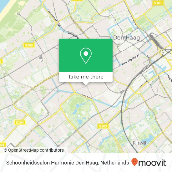 Schoonheidssalon Harmonie Den Haag, De la Reyweg 491 kaart