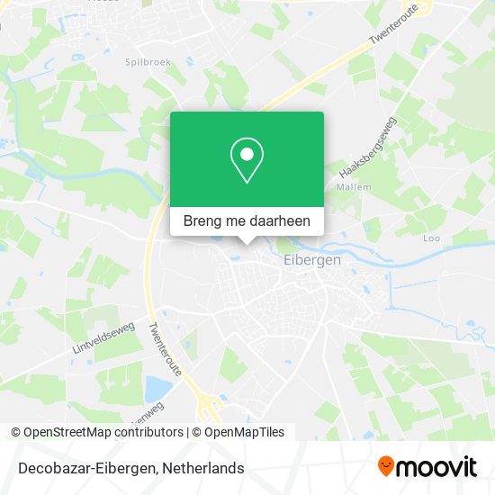 Decobazar-Eibergen kaart