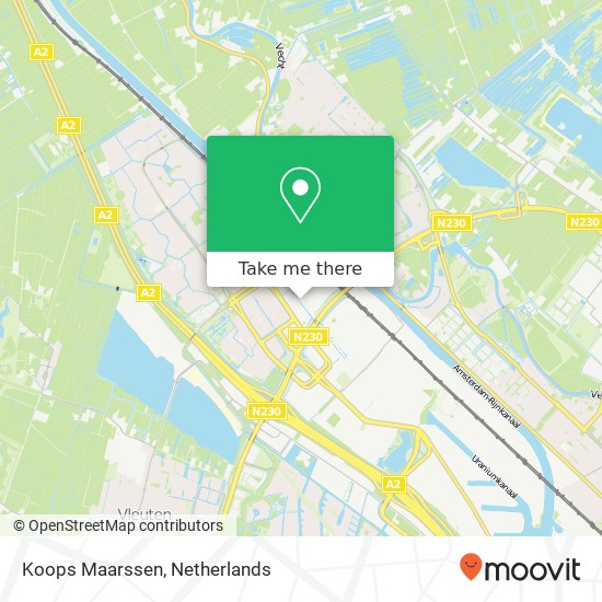 Koops Maarssen, Maarssenbroeksedijk kaart