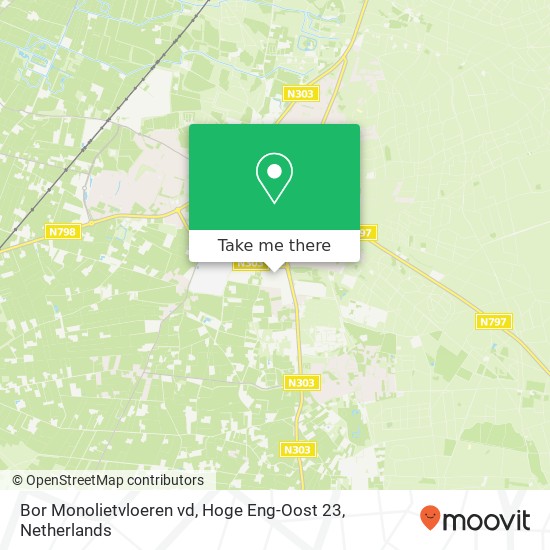Bor Monolietvloeren vd, Hoge Eng-Oost 23 kaart