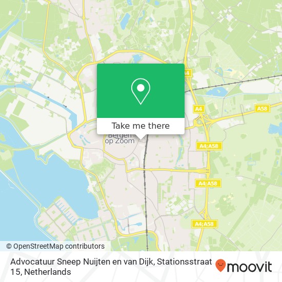 Advocatuur Sneep Nuijten en van Dijk, Stationsstraat 15 kaart