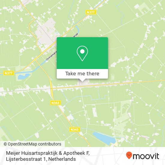 Meijer Huisartspraktijk & Apotheek F, Lijsterbesstraat 1 kaart