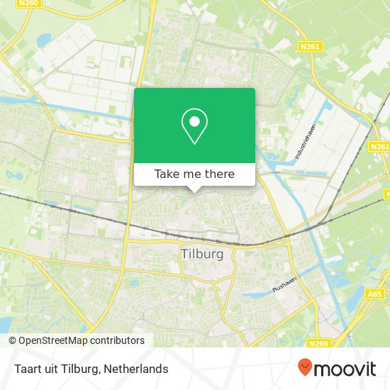 Taart uit Tilburg, Wilhelminapark 98B kaart