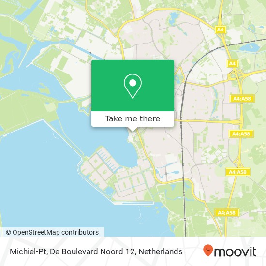 Michiel-Pt, De Boulevard Noord 12 kaart