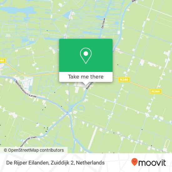 De Rijper Eilanden, Zuiddijk 2 kaart