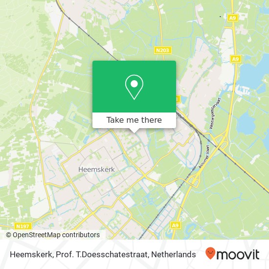 Heemskerk, Prof. T.Doesschatestraat kaart
