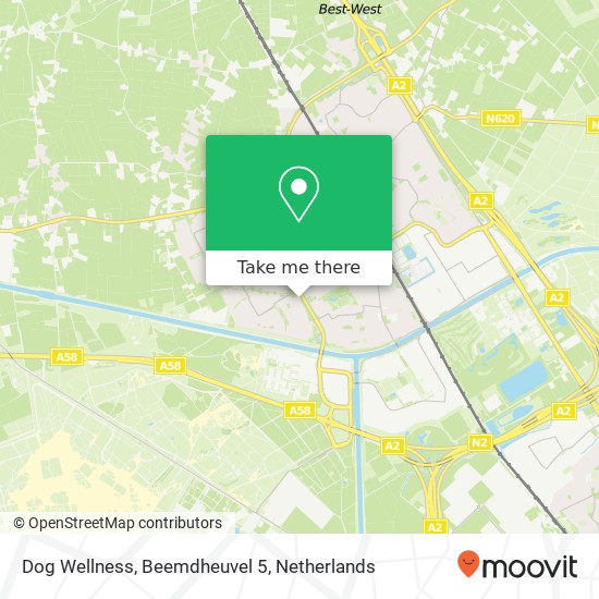 Dog Wellness, Beemdheuvel 5 kaart