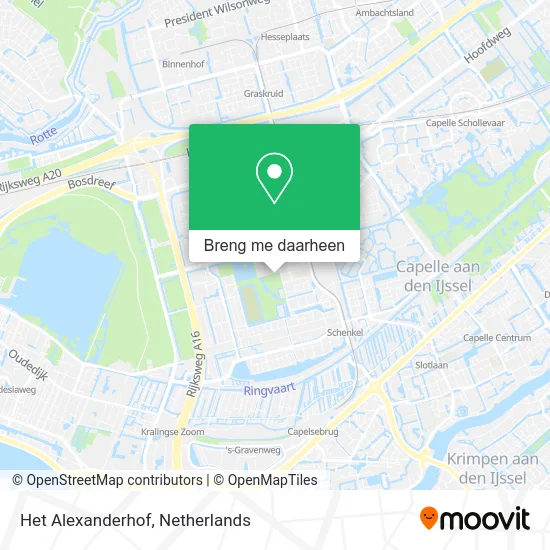 Het Alexanderhof kaart