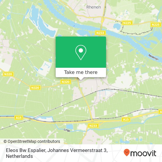 Eleos Bw Espalier, Johannes Vermeerstraat 3 kaart