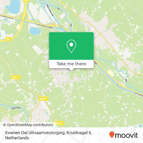 Koenen Oel Uitvaartverzorging, Kruidnagel 6 kaart