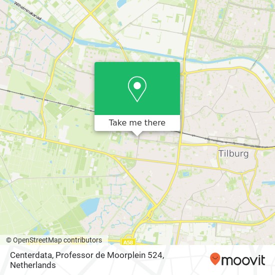 Centerdata, Professor de Moorplein 524 kaart