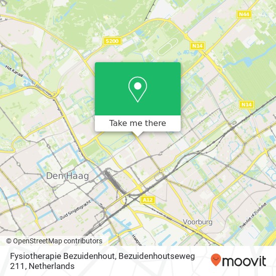 Fysiotherapie Bezuidenhout, Bezuidenhoutseweg 211 kaart