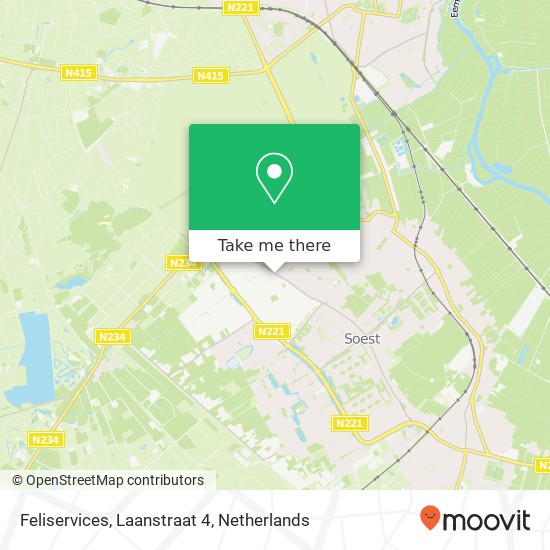 Feliservices, Laanstraat 4 kaart