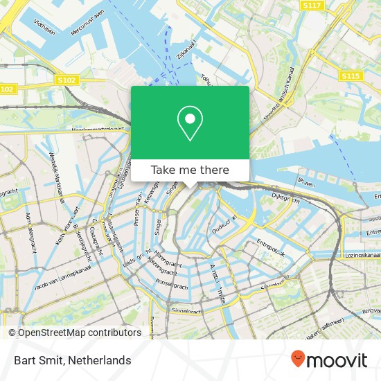 Bart Smit, Nieuwendijk 109 kaart