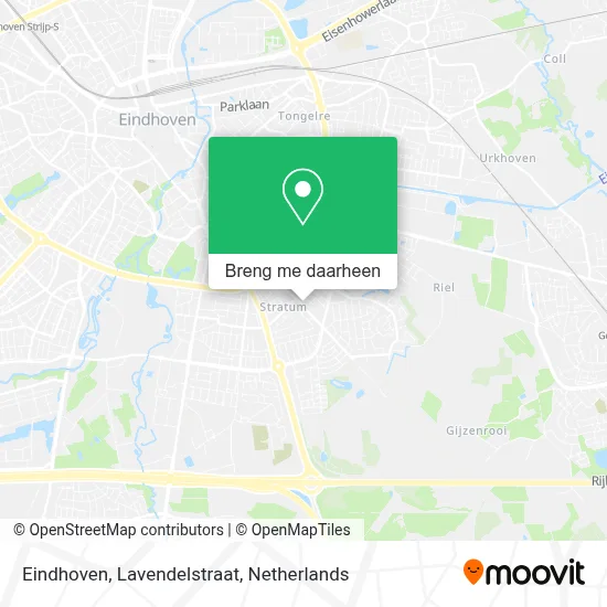 Eindhoven, Lavendelstraat kaart