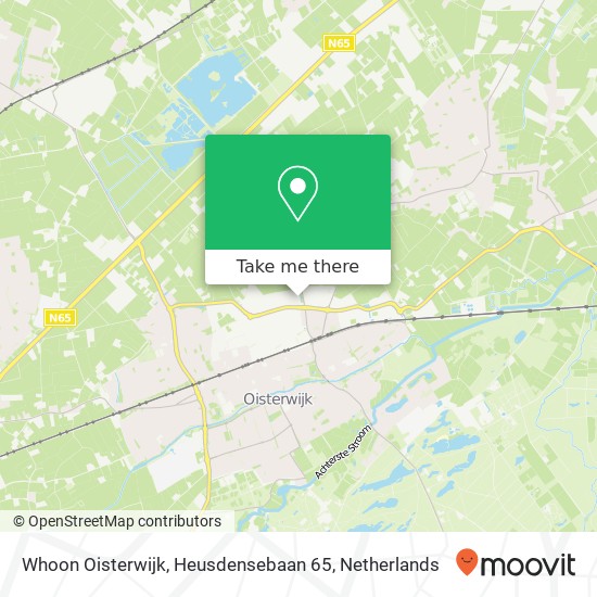 Whoon Oisterwijk, Heusdensebaan 65 kaart