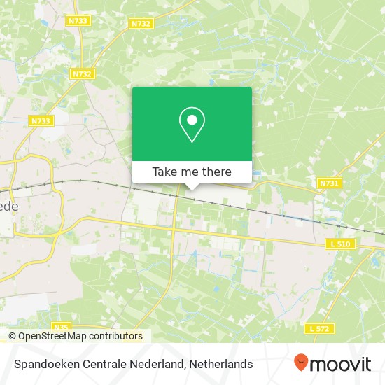 Spandoeken Centrale Nederland, Zomerweg 145 kaart