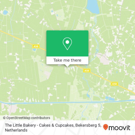 The Little Bakery - Cakes & Cupcakes, Bekersberg 5 kaart