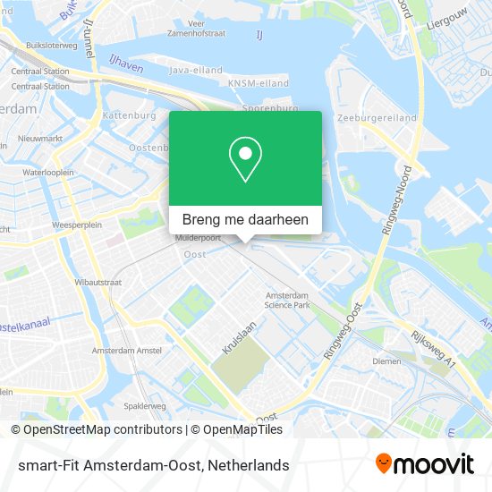 smart-Fit Amsterdam-Oost kaart