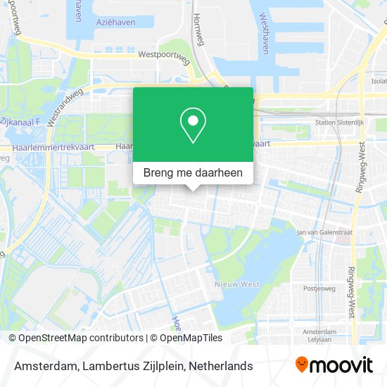 Amsterdam, Lambertus Zijlplein kaart