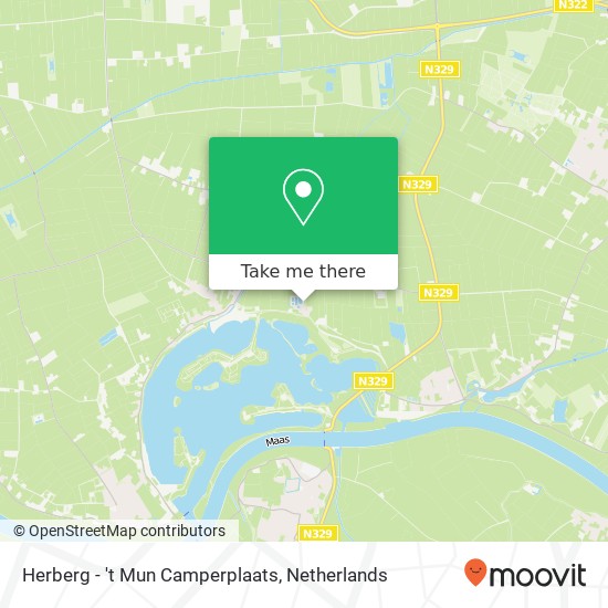 Herberg - 't Mun Camperplaats kaart