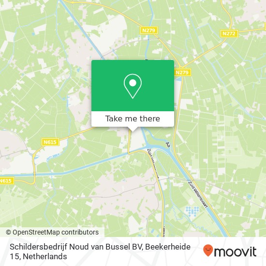 Schildersbedrijf Noud van Bussel BV, Beekerheide 15 kaart