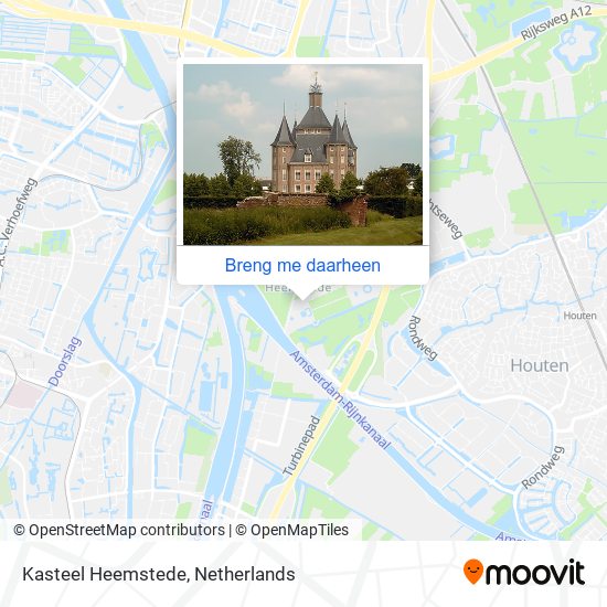 Kasteel Heemstede kaart