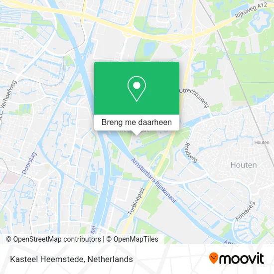 Kasteel Heemstede kaart