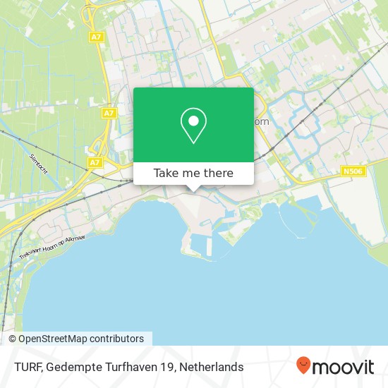 TURF, Gedempte Turfhaven 19 kaart