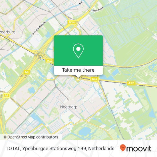 TOTAL, Ypenburgse Stationsweg 199 kaart