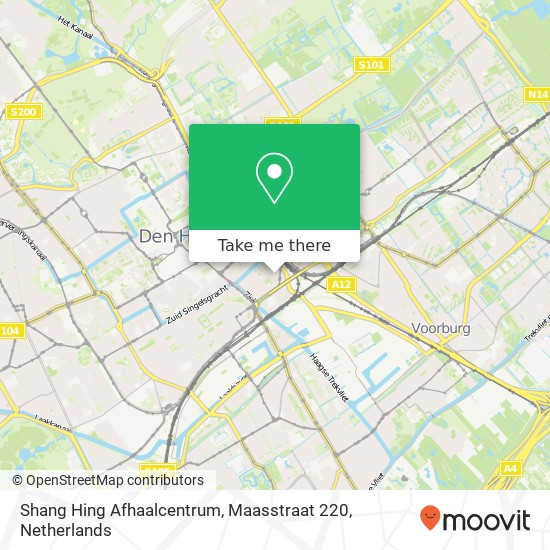 Shang Hing Afhaalcentrum, Maasstraat 220 kaart