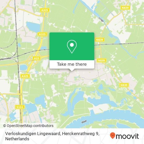 Verloskundigen Lingewaard, Herckenrathweg 9 kaart