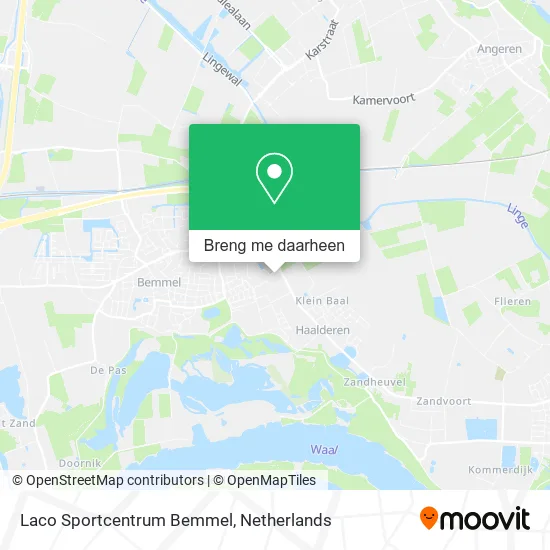 Laco Sportcentrum Bemmel kaart