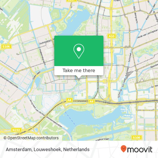 Amsterdam, Louweshoek kaart