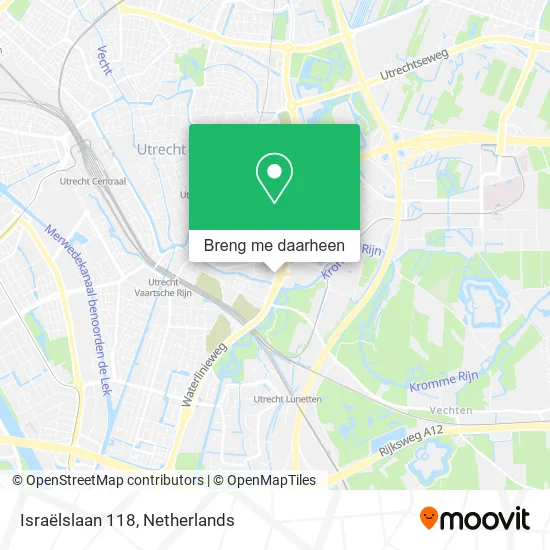 Israëlslaan 118 kaart