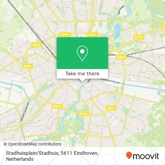 Stadhuisplein / Stadhuis, 5611 Eindhoven kaart