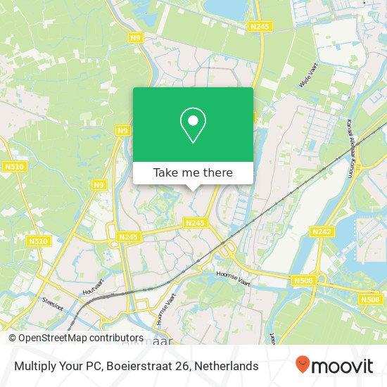 Multiply Your PC, Boeierstraat 26 kaart