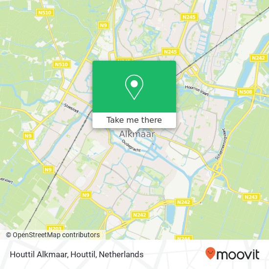 Houttil Alkmaar, Houttil kaart