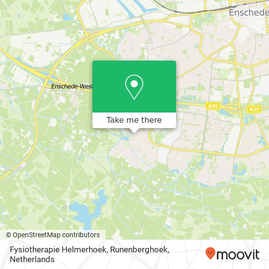 Fysiotherapie Helmerhoek, Runenberghoek kaart