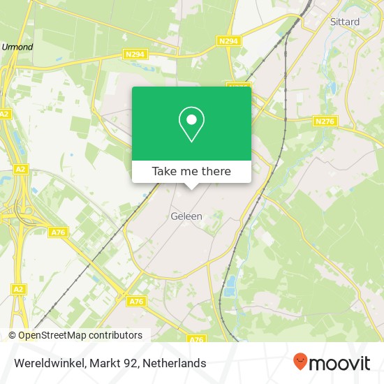 Wereldwinkel, Markt 92 kaart