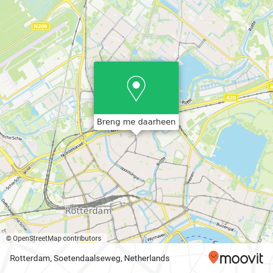 Rotterdam, Soetendaalseweg kaart