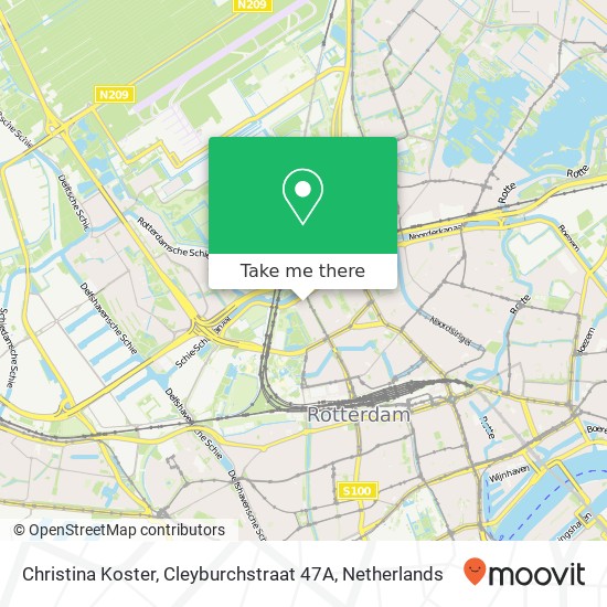 Christina Koster, Cleyburchstraat 47A kaart