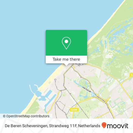 De Beren Scheveningen, Strandweg 11F kaart