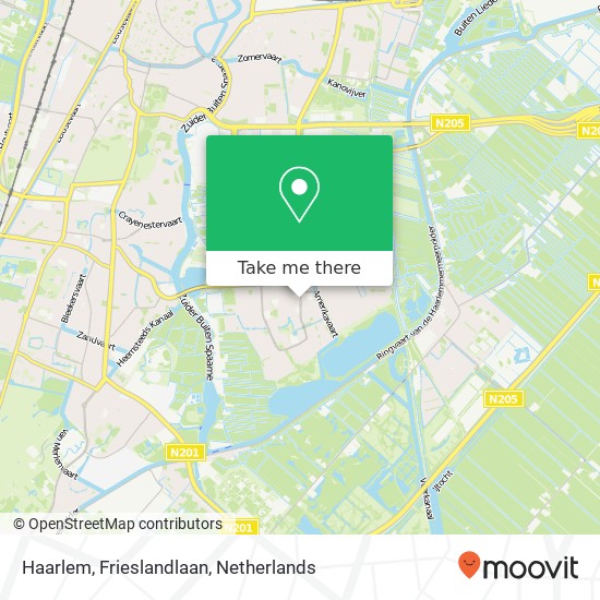 Haarlem, Frieslandlaan kaart