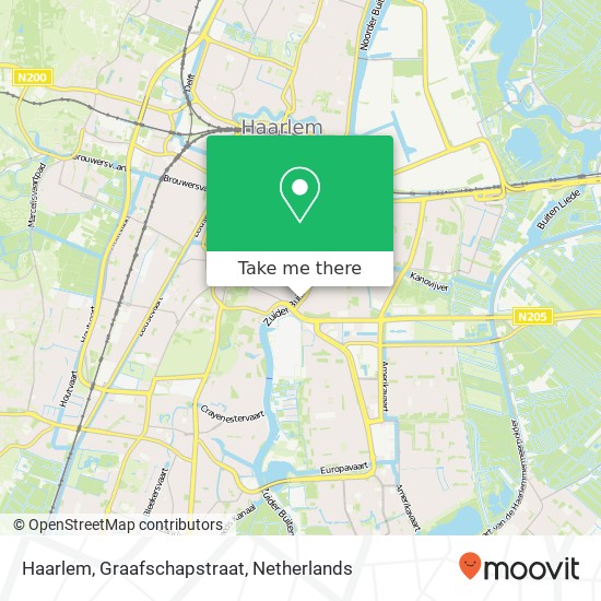 Haarlem, Graafschapstraat kaart