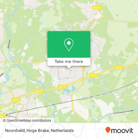 Noordveld, Hoge Brake kaart