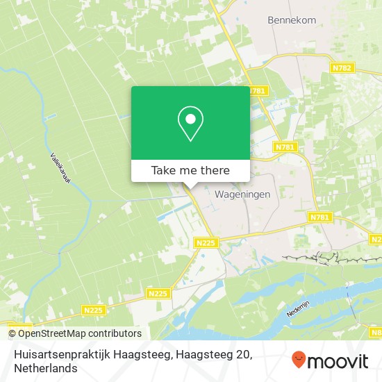 Huisartsenpraktijk Haagsteeg, Haagsteeg 20 kaart