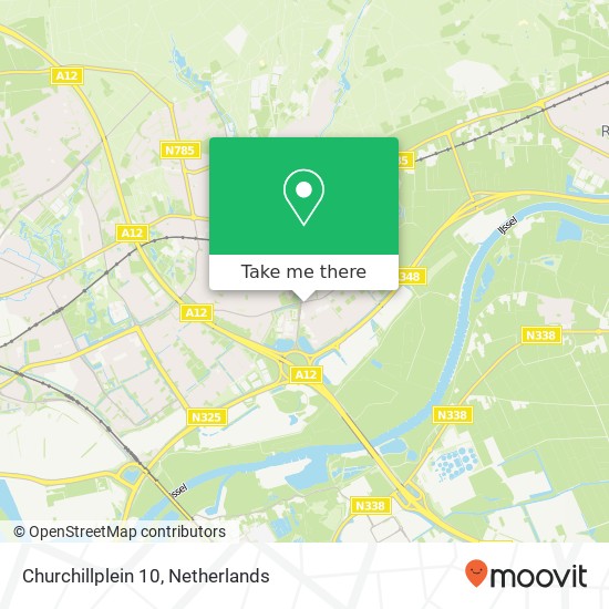 Churchillplein 10, 6883 EW Velp kaart